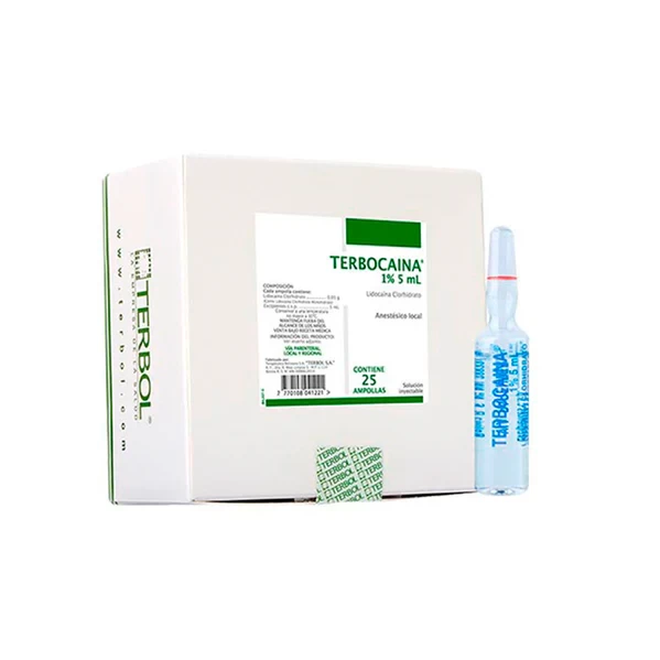 TERBOCAINA 1% X 10 ML X 25 AMP