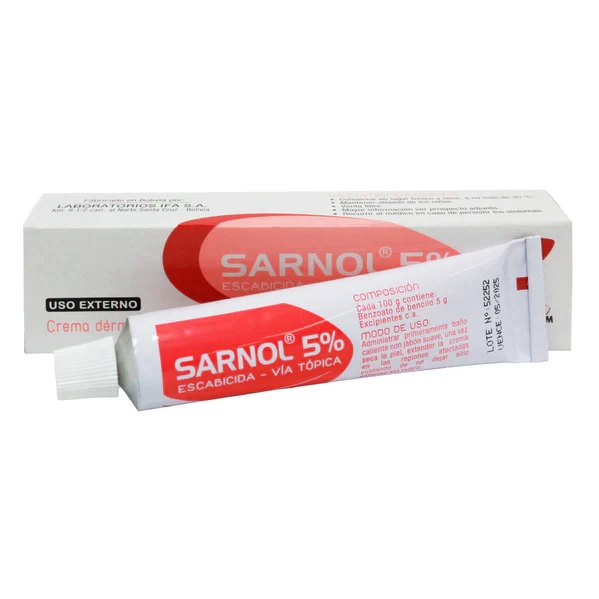 SARNOL POMADA 30GR benzoato de bencilo 5%