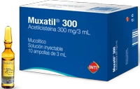 MUXATIL 300 MG 3 ML /ACETILSISTEINA