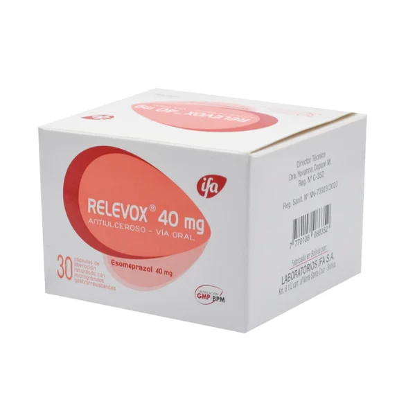 RELEVOX 40 MG X 30caps - ESOMEPRAZOL 40 MG