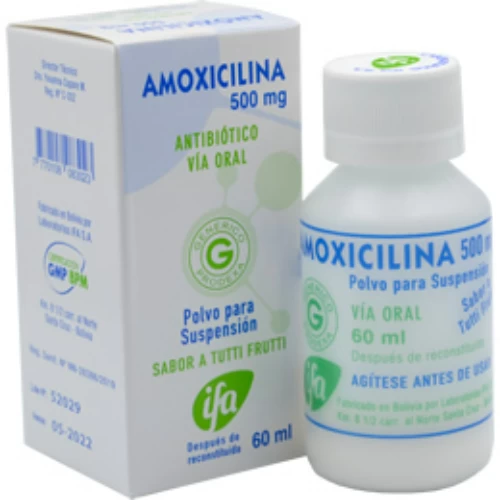 AMOXICILINA 500 MG./ 5 ML. PRODEXA X 100 ML