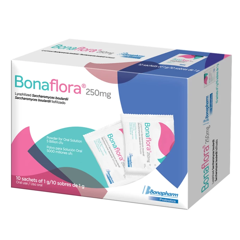 BONAFLORA 250 MG X 10 SOBRES