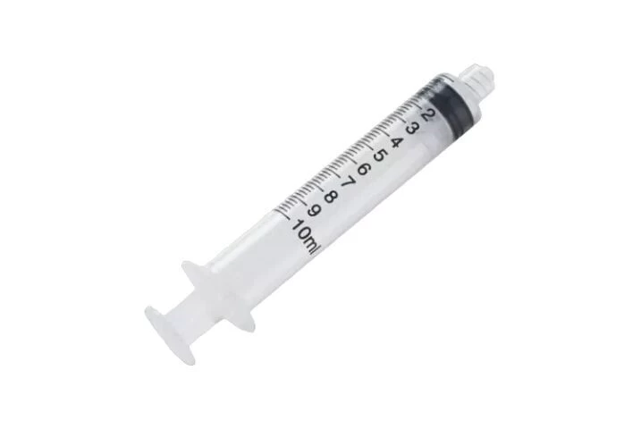 JERINGA 10 ML A ROSCA BLANCO-NEGRO