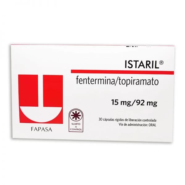 ISTARIL FENTERMINA 15MG /92MG X 30