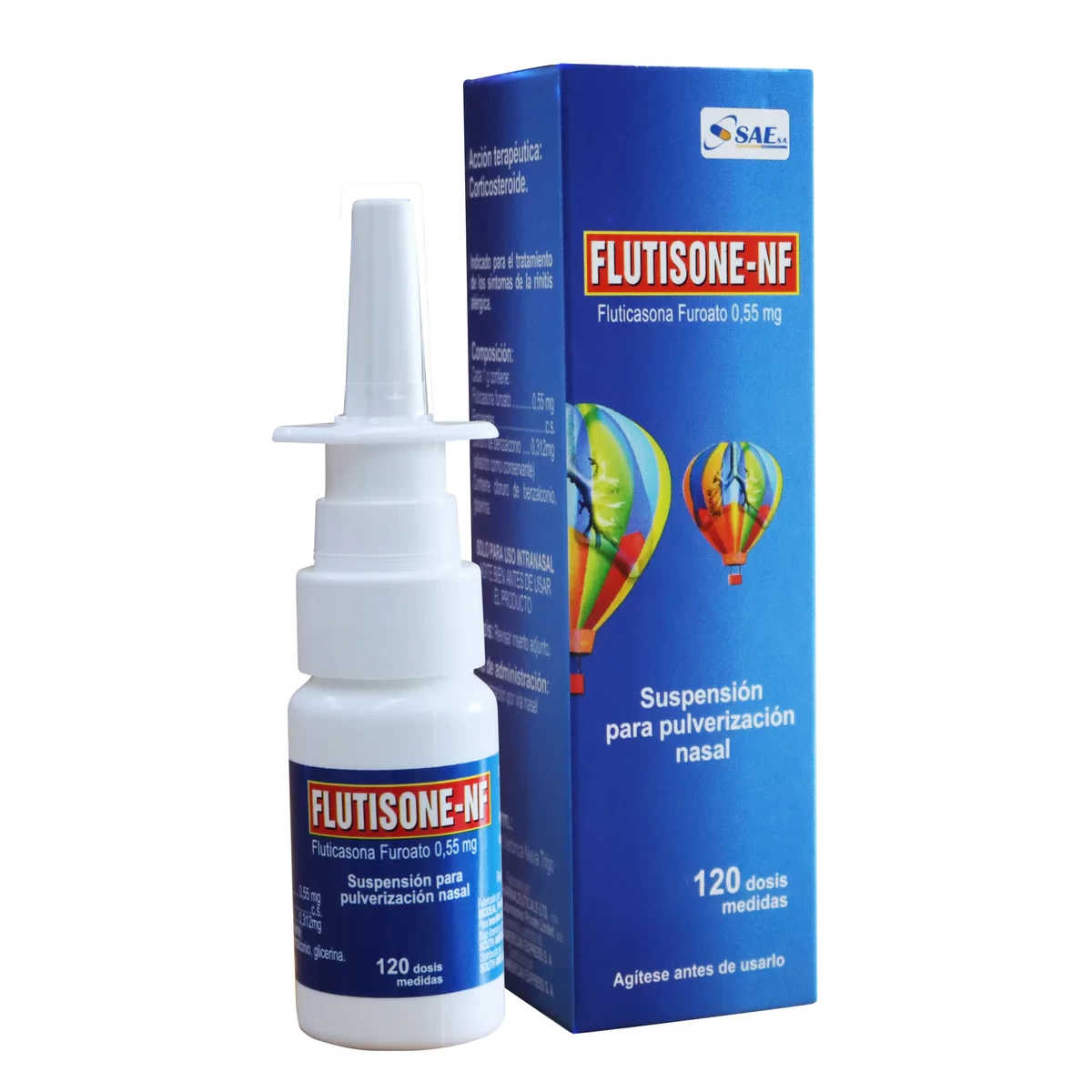 FLUTISONE-NF ( FLUTICASONA FUROATO 0.55MG) X 120 DOSIS